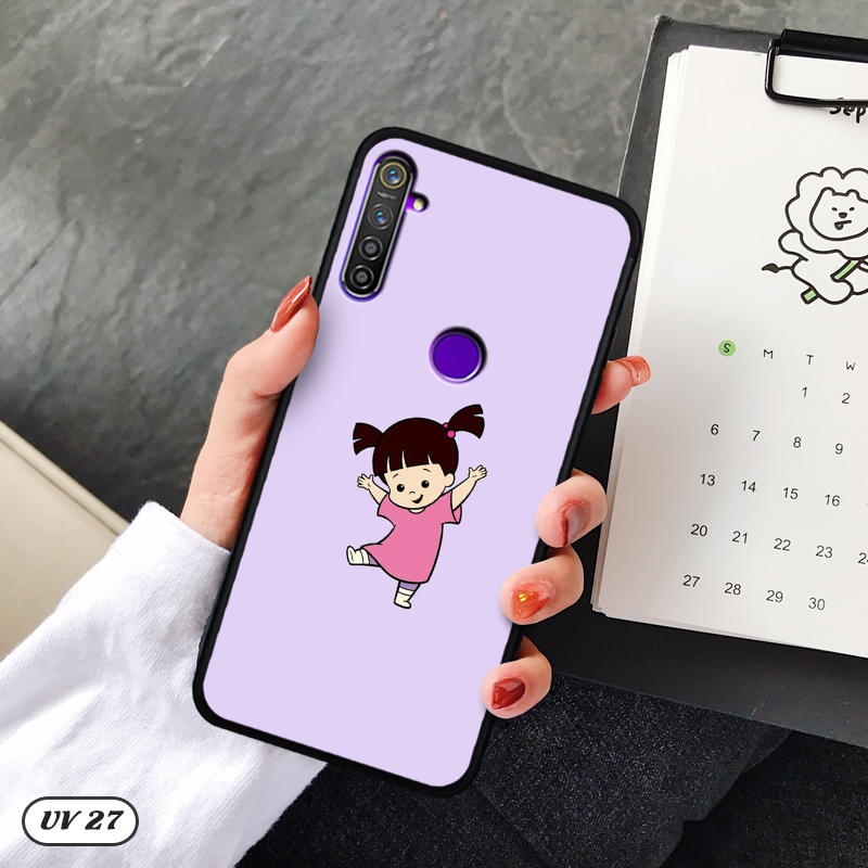 Ốp Realme 5 Pro lưng nhám -ngộ nghĩnh