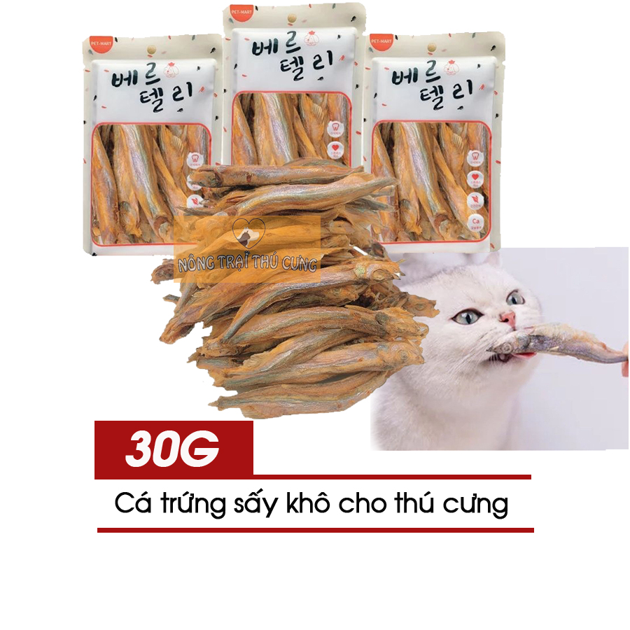 Cá sấy khô cho mèo 30g - nội địa trung -