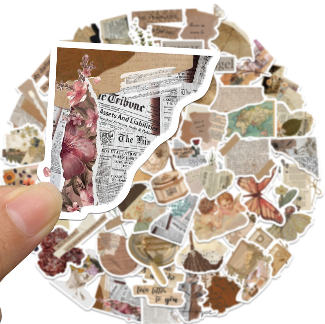 Sticker theo phong cách nghê thuật cổ điển