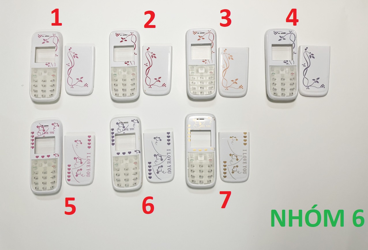 Bộ vỏ Nokia 1200 / 1208 ( CHỌN MẪU )