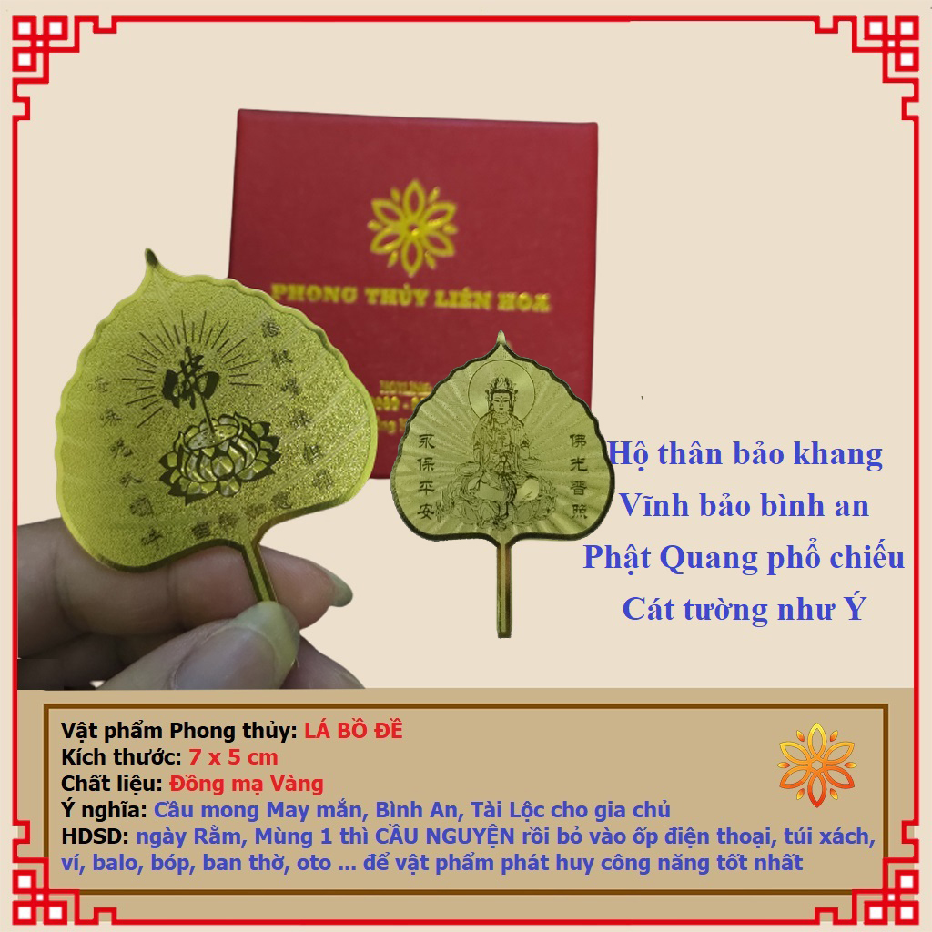 Lá Bồ Đề Cầu May Mắn, Bình An