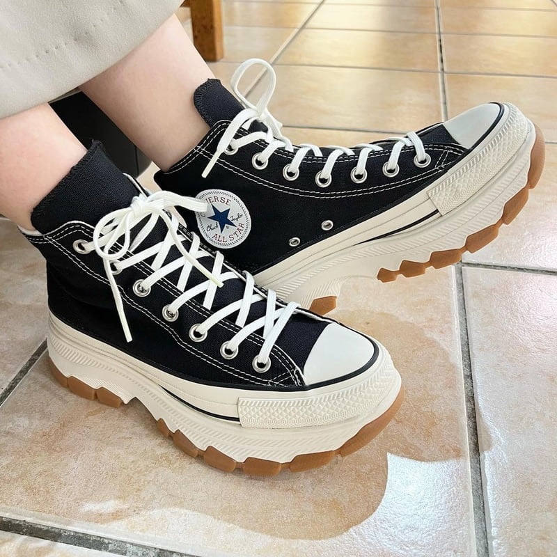 Giày Converse All Star 100 TREKWAVE OX high top black ( Full box)
