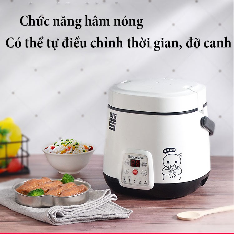 Video nồi cơm điện mini, nồi cơm điện 1-2 người ăn 1,2 lit