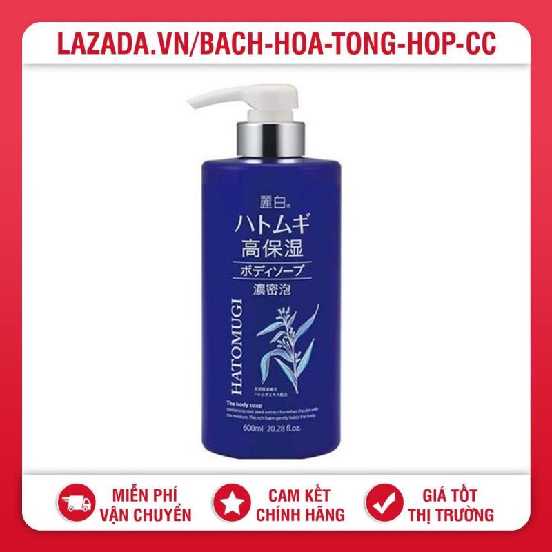 Sữa Tắm Dưỡng Ẩm Trắng Da Hatomugi The Body Soap 600ml giá rẻ