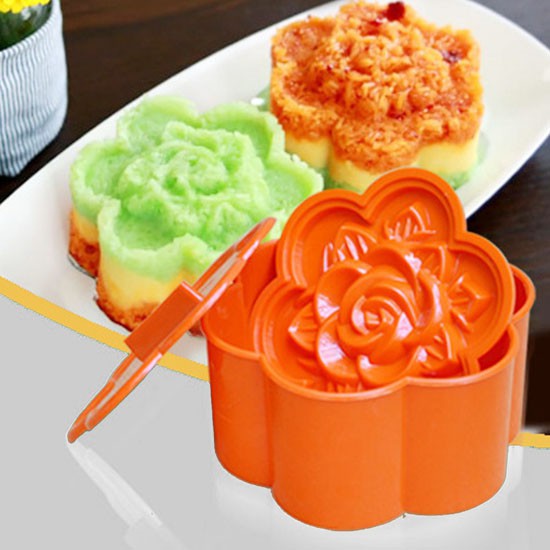 Khuôn xôi hình hoa hồng