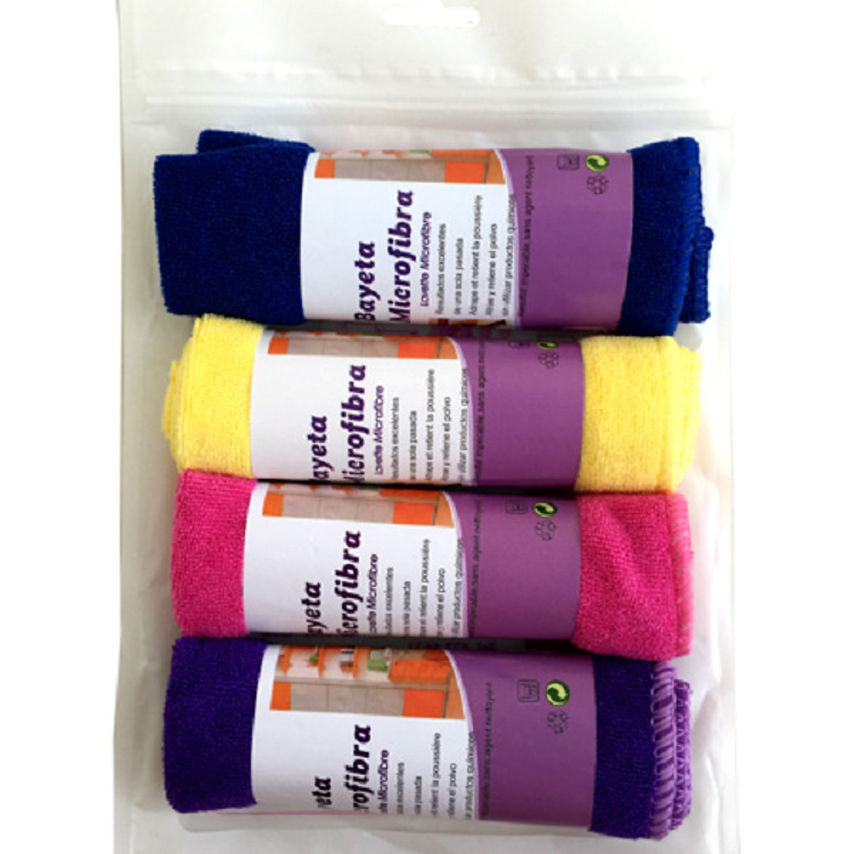 Bộ 4 khăn lau đồ bếp Microfiber 30x30cm