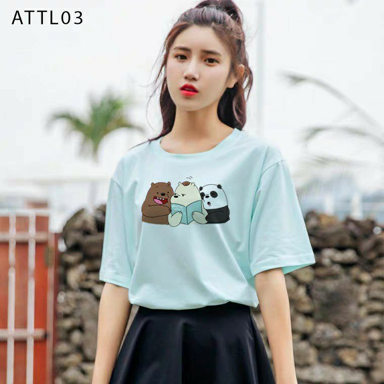 [HCM]Áo thun TAY NGẮN Gấu Bear (TAY LỠ IB)