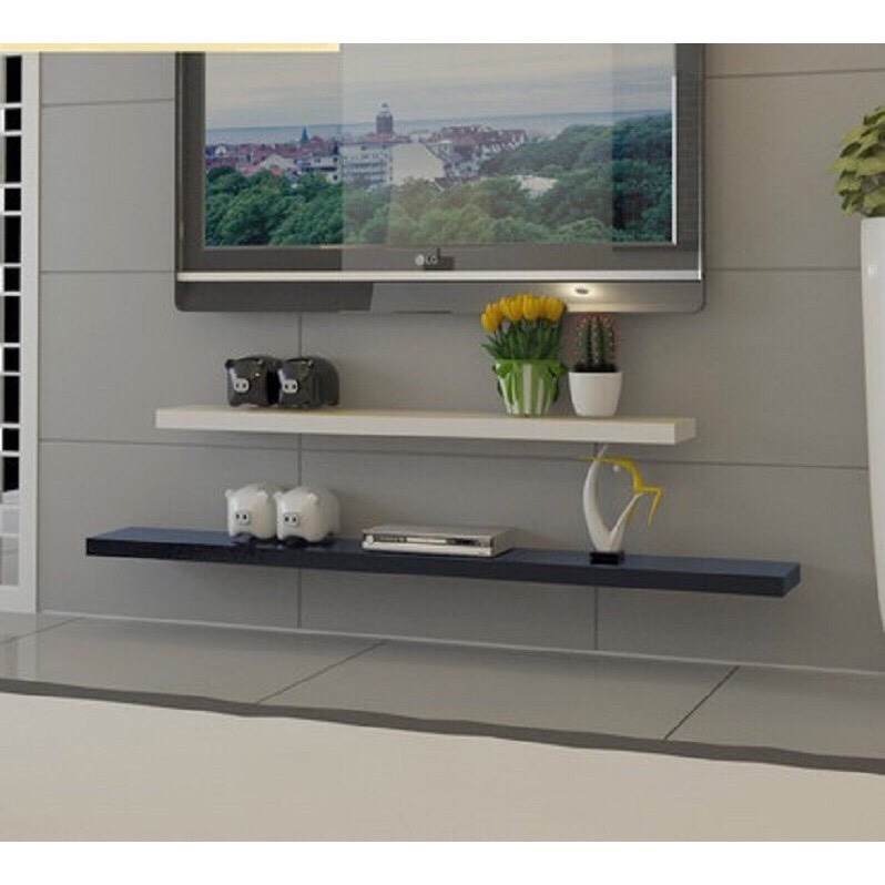 [HCM]kệ gỗ treo tường trang trí 1m2 x 15cm