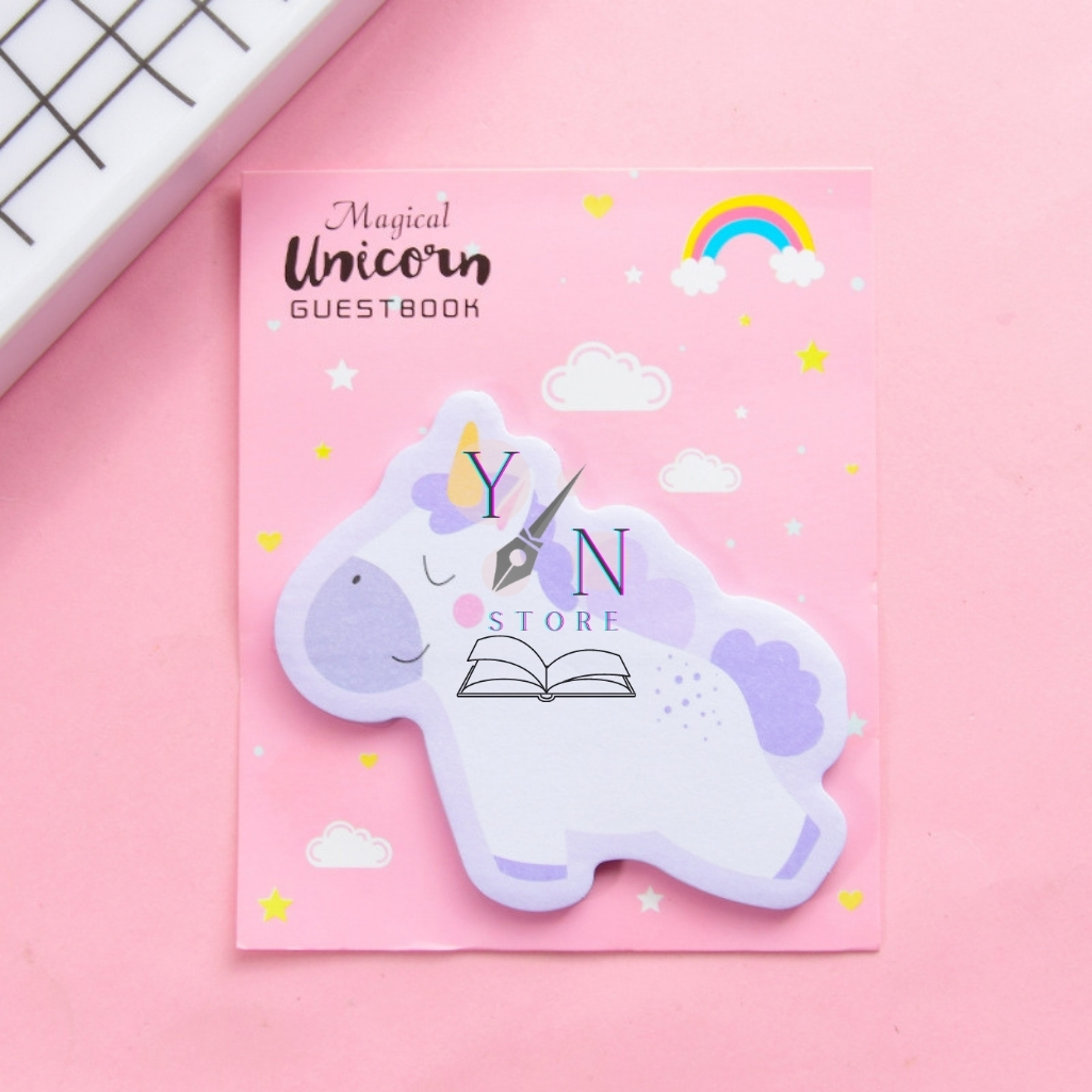 Giấy Note, giấy ghi chú Hình Thú Siêu Cute 30 Tờ