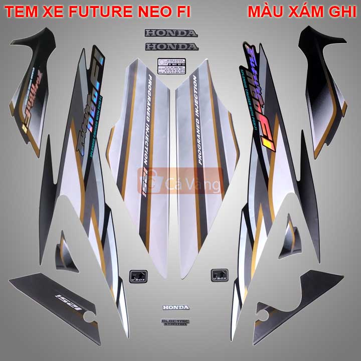 Tem xe máy Future Neo FI màu XÁM GHI, chất lượng như ZIN chính hãng