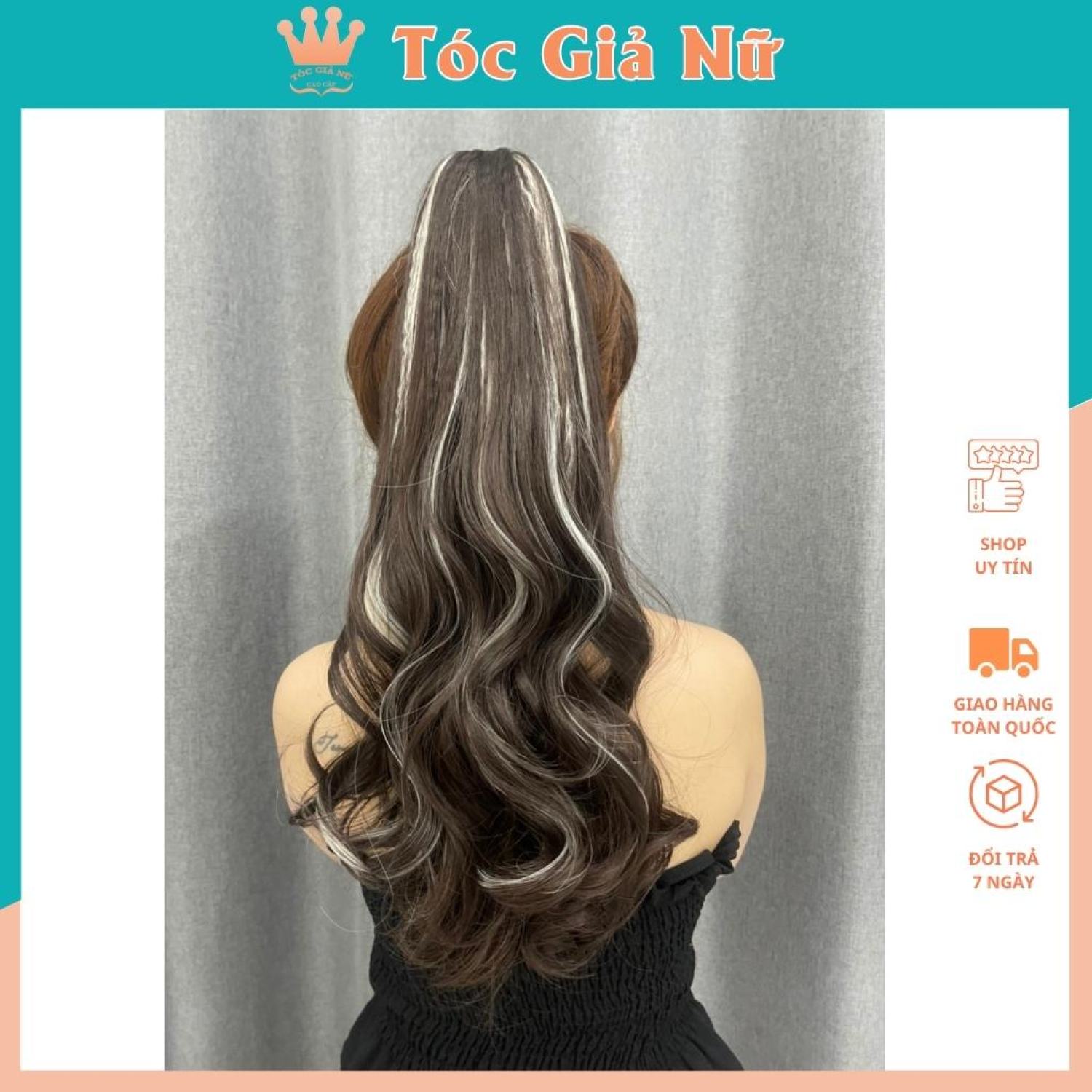 Tóc giả ngoặm line bấm phồng siu đẹp