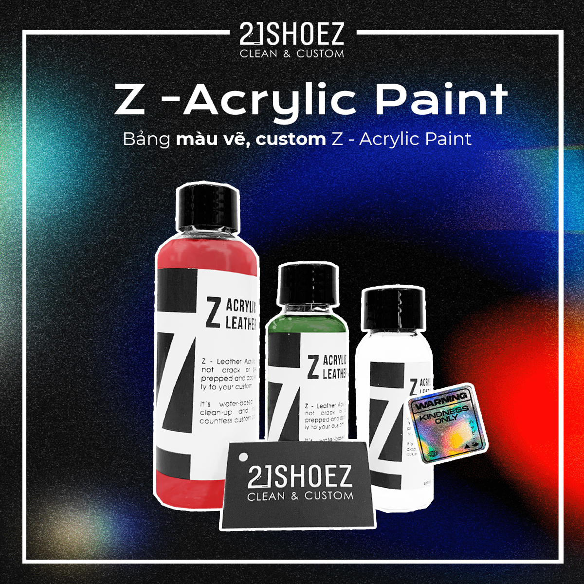 Màu Custom Z - Acrylic Leather Paint ( Sơn Custom ) 21SHOEZ