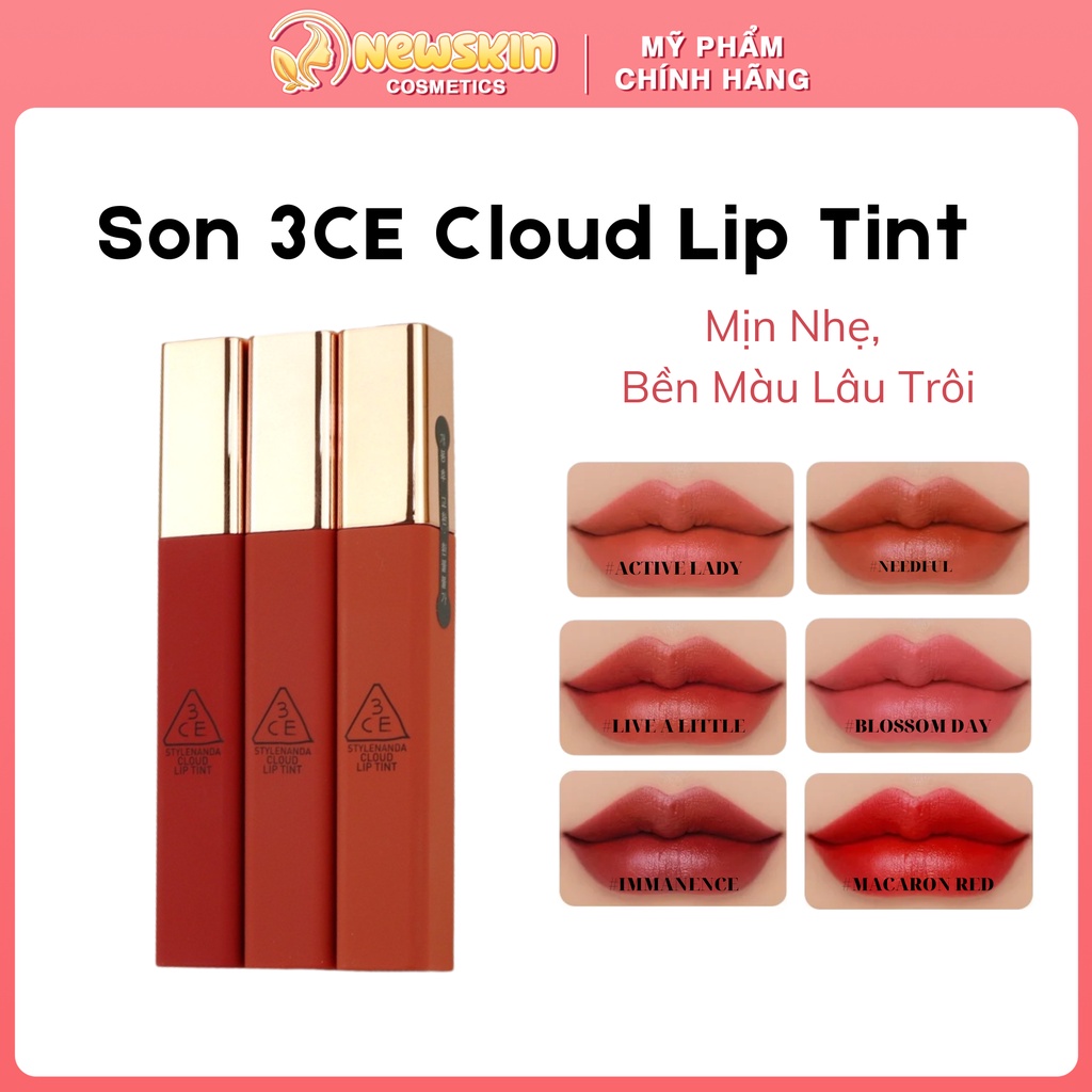 Son Kem 3CE Stylenanda Cloud Lip Tint