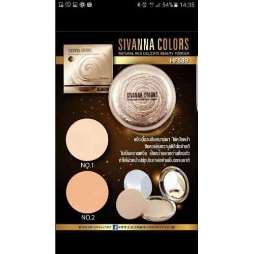 Phấn Sivanna Colors Ultra Foundation Silky Smooth