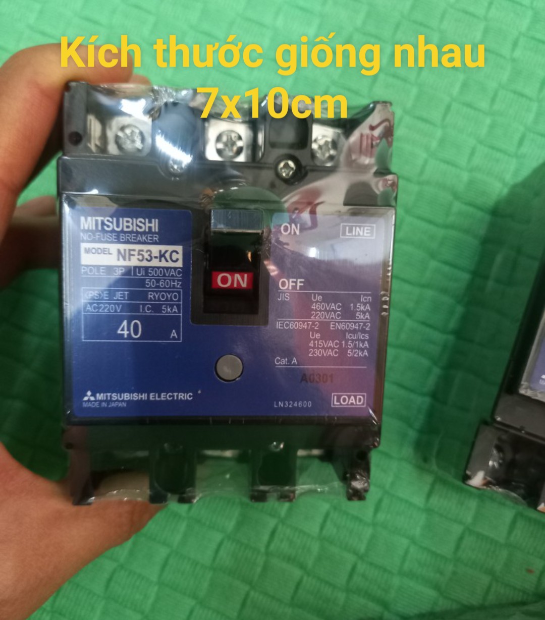 CB 3 PHA NHẬT 40A ĐẾN 100A NỘI ĐỊA NHẬT 380V
