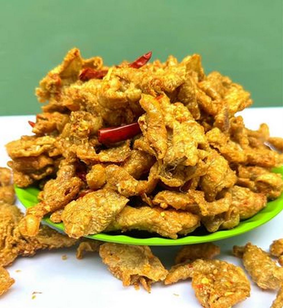 Da gà sấy bơ tỏi - siêu ngon 100g