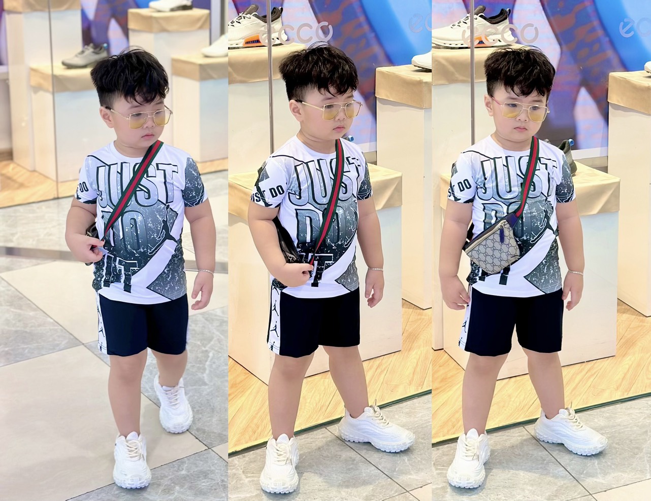 Bộ ngố bé trai thun lạnh phong cách thể thao size đại size nhí - Đồ bộ bé trai chất đẹp