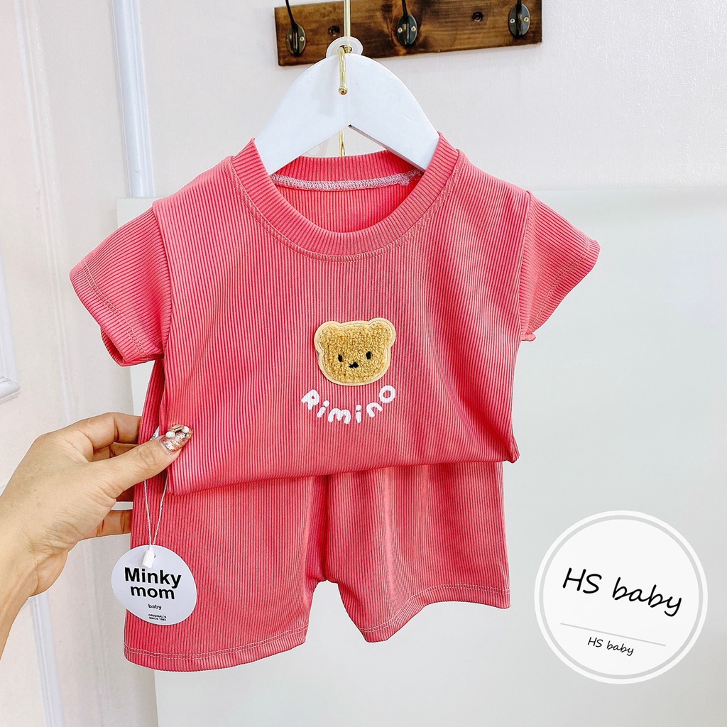Bộc cộc tay gấu RIMINO minky cho bé