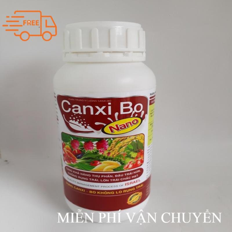 Phân bón lá Canxi Bo Nano 500ml giúp dai cuống chống rụng, tăng ra hoa đậu trái, giảm hiện tượng khô trái, bọng ruột