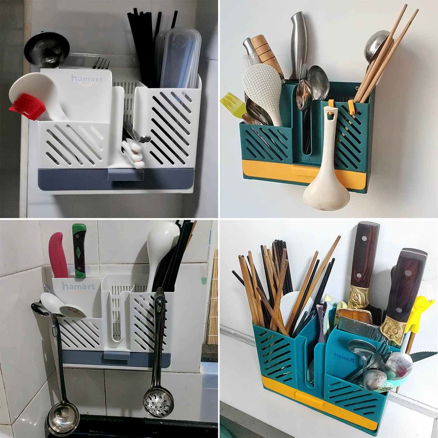 Kitchen Cutlery Holder Chopsticks Storage Rack Multi-functional Organizer Drainboard Spoon Fork Storage Accessories