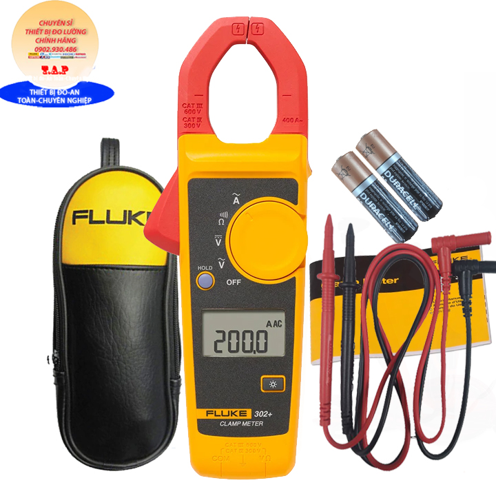 Ampe kìm fluke 302+ dây đo đài loan