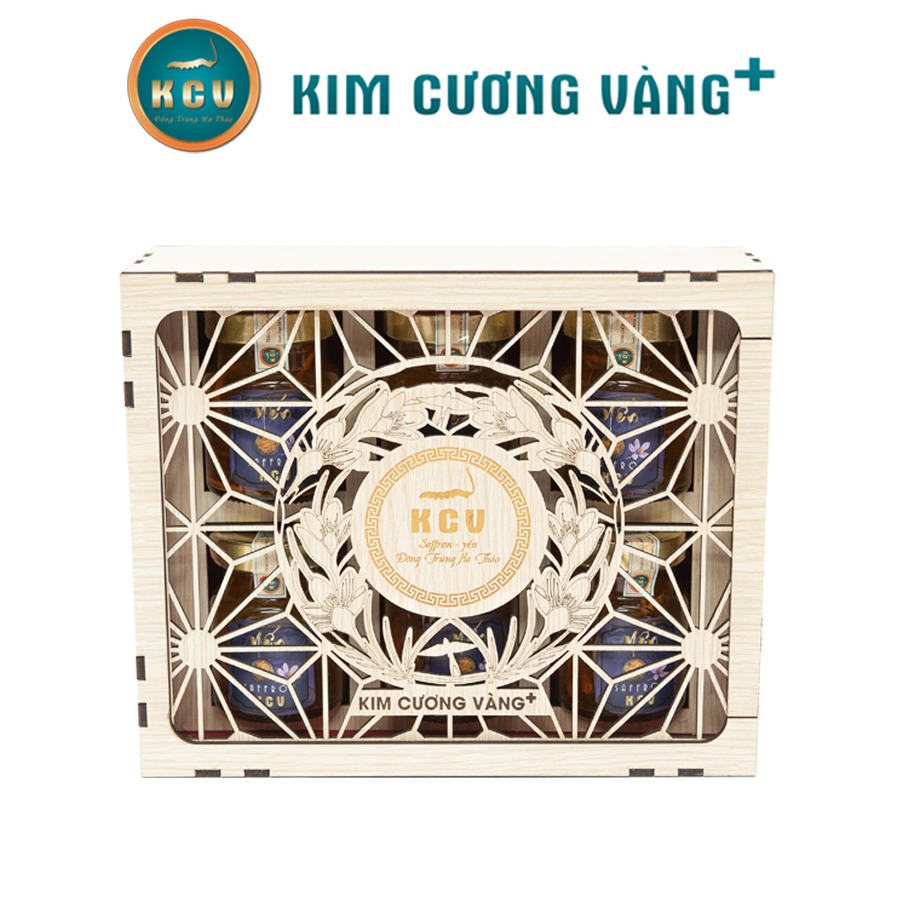 Yến Đông Trùng Hạ Thảo Saffron KCV (6 Hũ/Hộp)