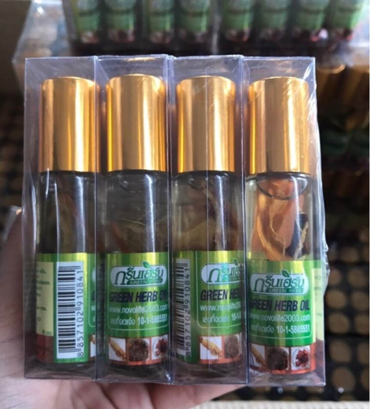 [HCM]1 CHAI DẦU SÂM THÁI LAN GREEN HERB CHUẨN 100%