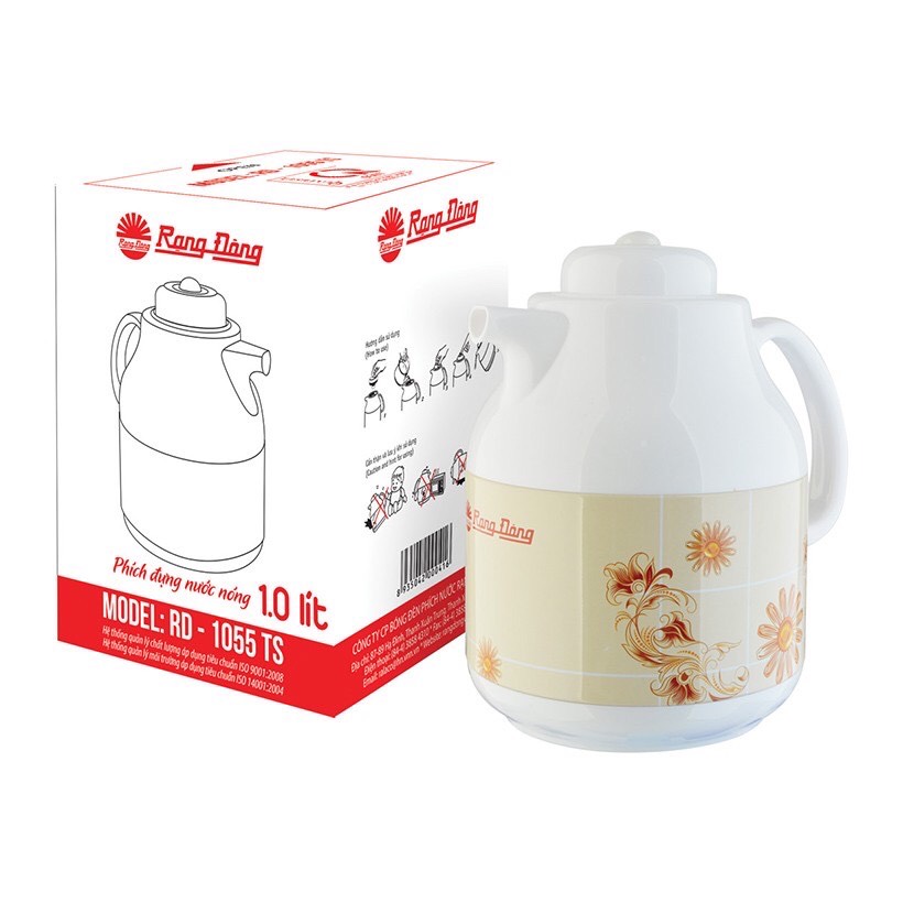 Phích pha trà, ủ trà 1l rạng đông