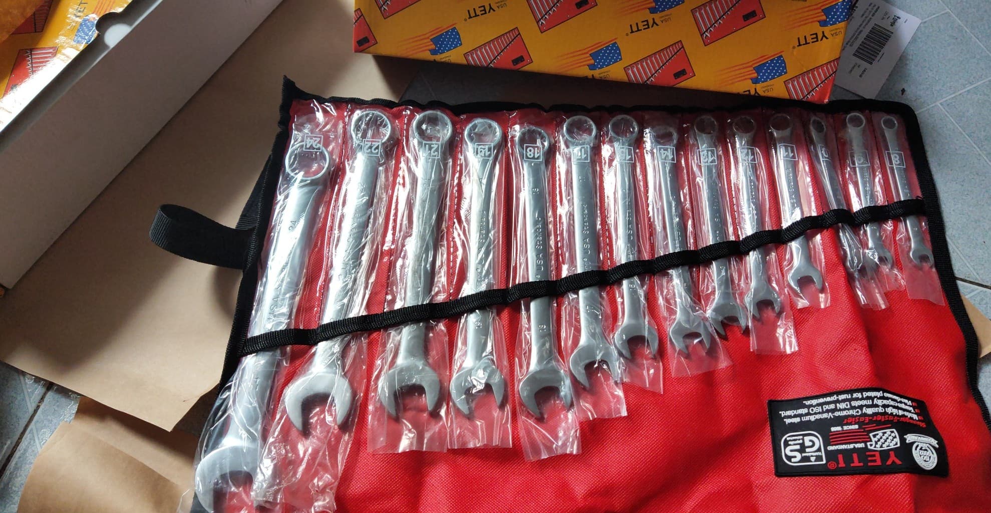 Bộ cờ lê 14 món từ 8-24MM đầy đủ chi tiết