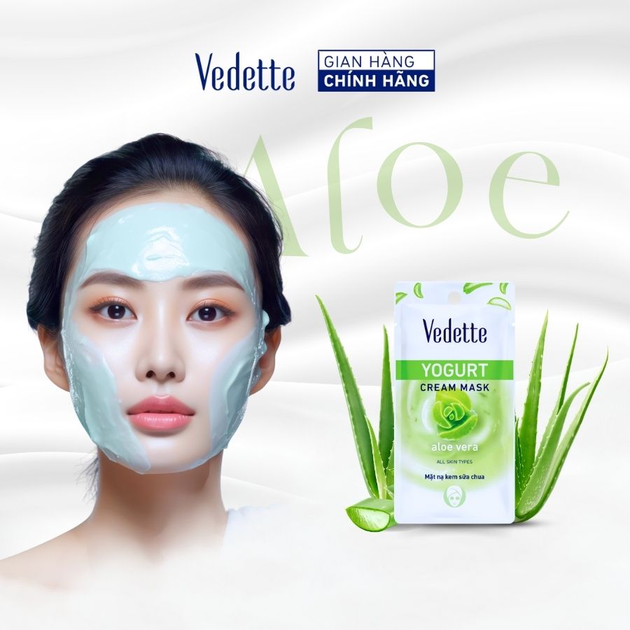 Mặt nạ kem sữa chua Vedette Nha Đam 10ml