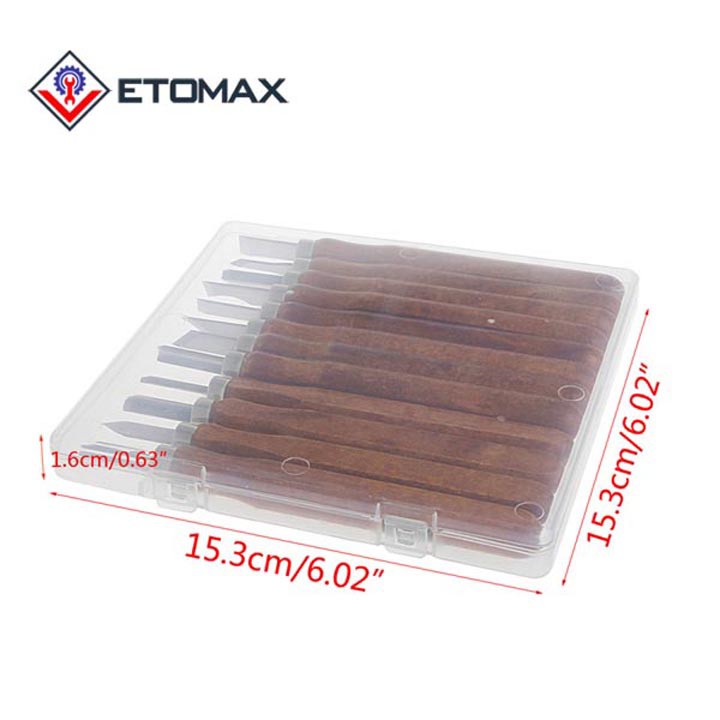 Bộ 12 dao khắc, đục tiện gỗ đa năng cao cấp