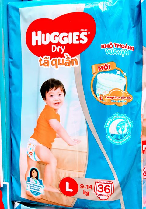 [HCM]Tã quần Huggies L36