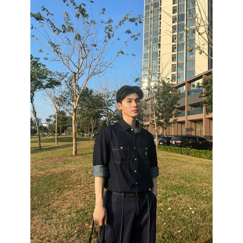Áo sơ mi Silence Standard Premium Denim Logo S