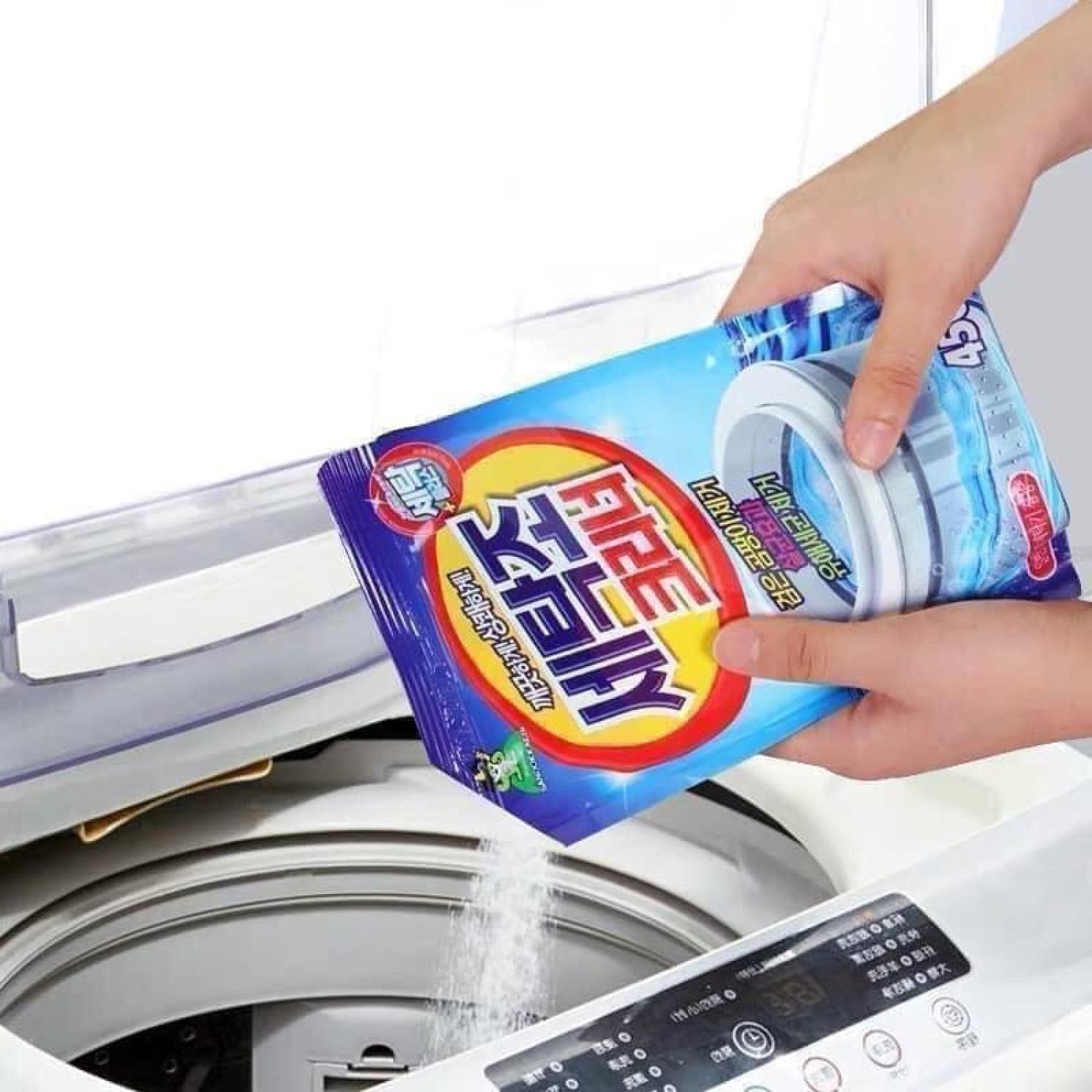 Bột tẩy vệ sinh lồng máy giặt Sandokkaebi Hàn Quốc gói 450g