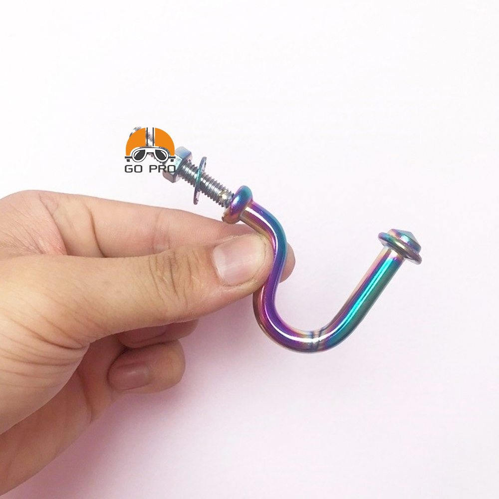 01 móc treo đồ hình móc câu inox 304 cho mọi xe máy
