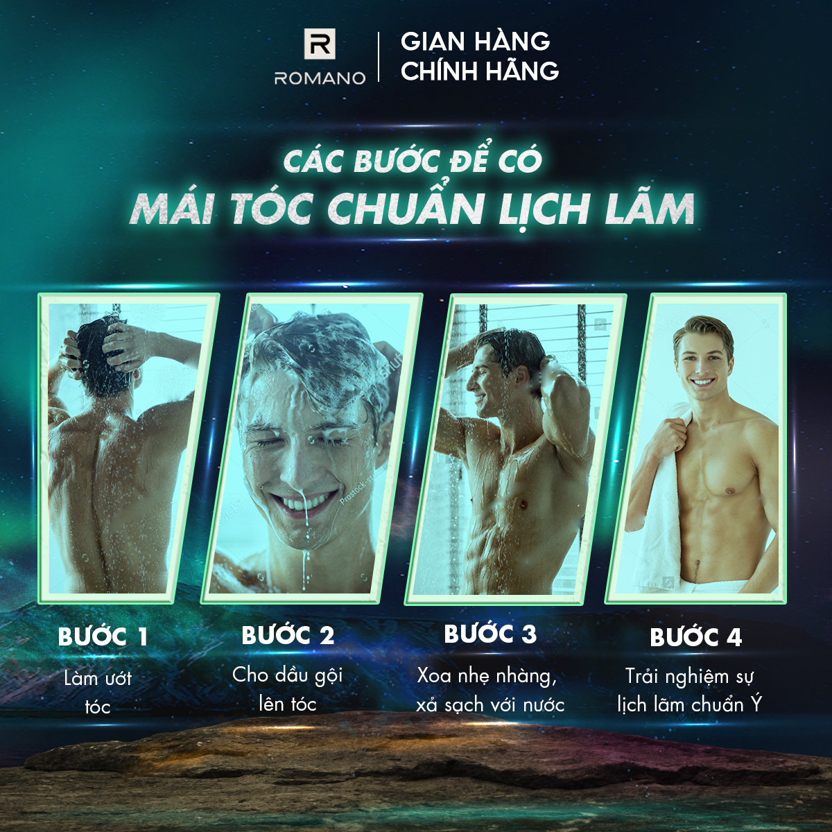 Combo 2 Dầu gội Romano VIP IMPRESS 650G