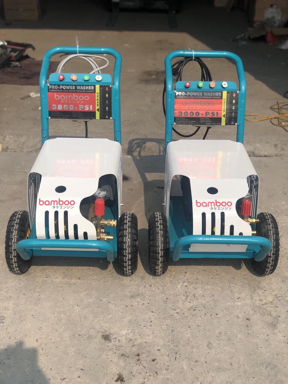 Máy Rửa Xe Cao Áp 5.5kw Bamboo 3800PSI 3 Pha (Piston Sứ)