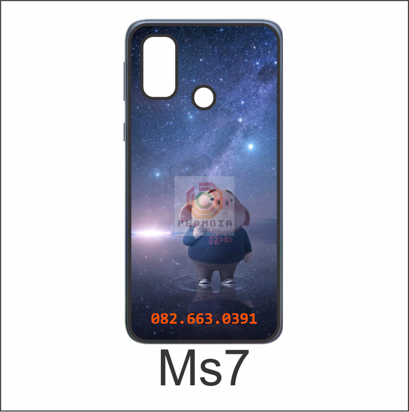 Ốp lưng Vsmart Joy 4 dẻo in hình heo dễ thương