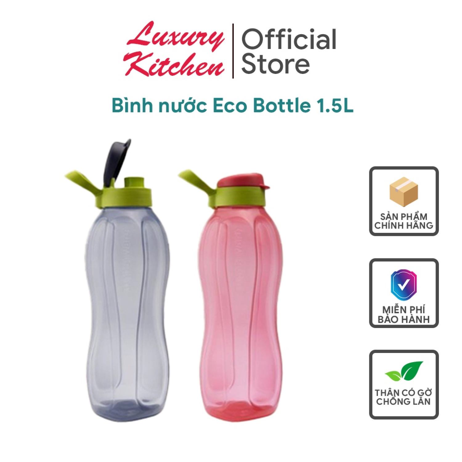 (SIÊU TO) Bình nước Eco bottle 1.5L