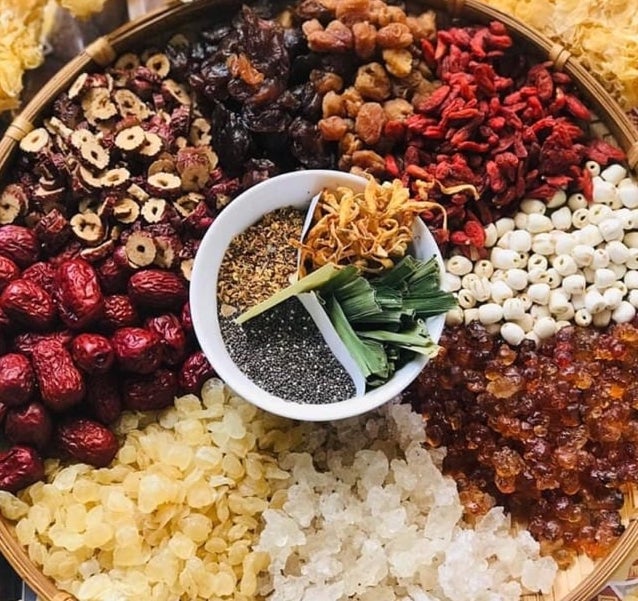 Set Chè Dưỡng Nhan 12 Vị Nấu 12-15 Chén