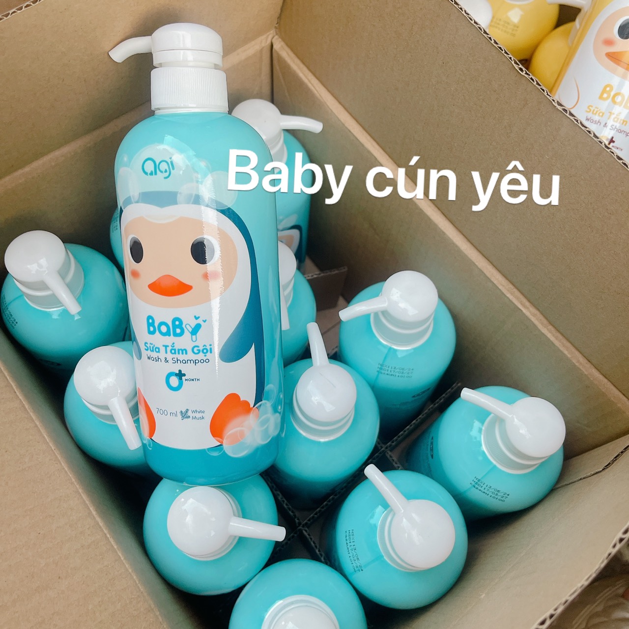 [CHÍNH HÃNG]SỮA TẮM GỘI AGI CHO BÉ /500ML