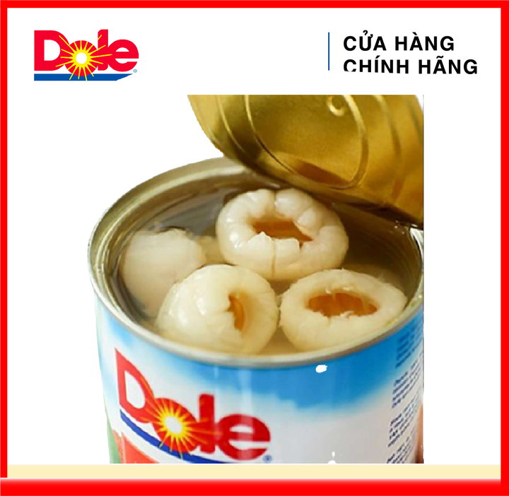 Vải Tươi Đóng Hộp Dole 565gr