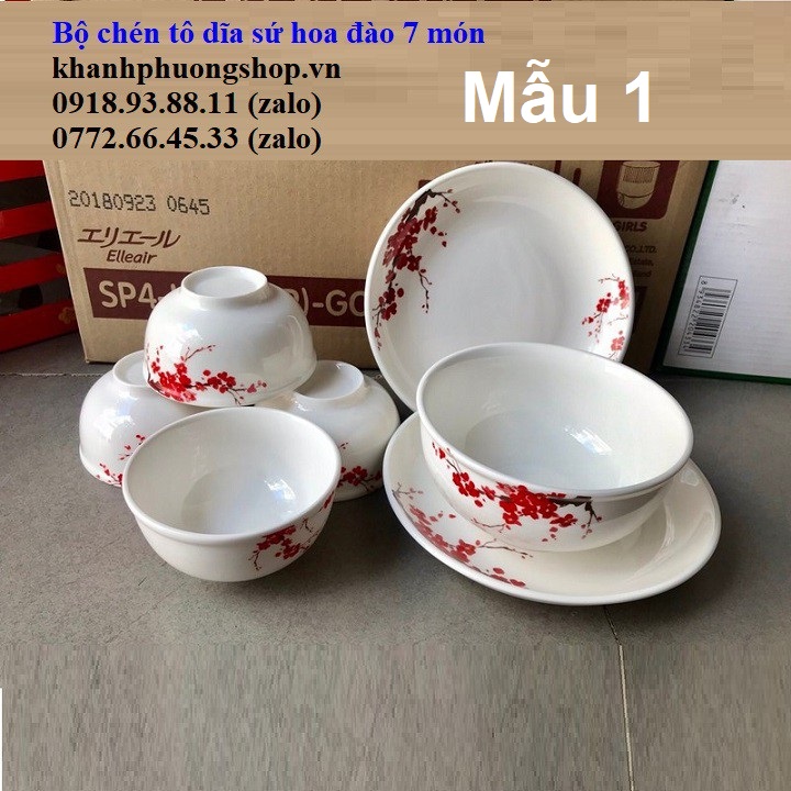 bộ chén tô dĩa sứ - bộ chén tô đĩa sứ