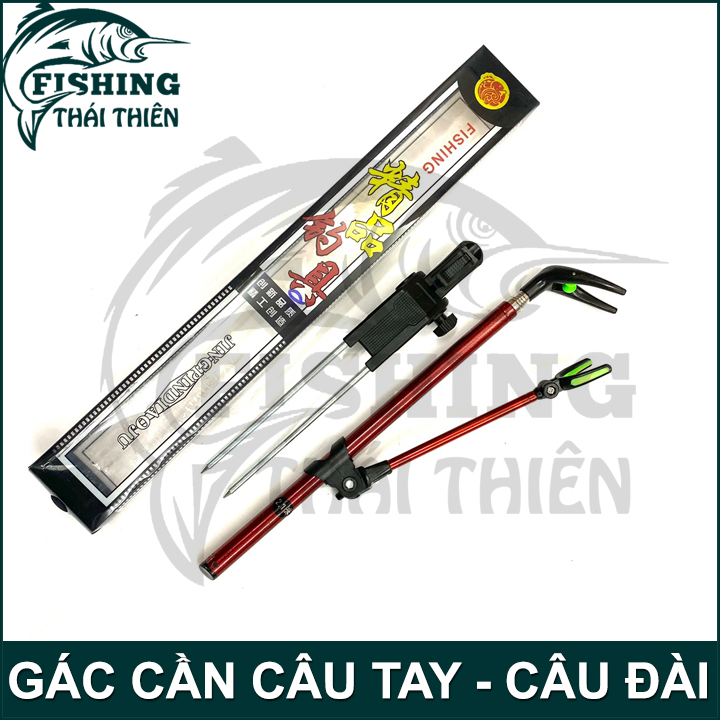[HCM]Chống cần tay câu đơn câu đài Inox có vòng trượt
