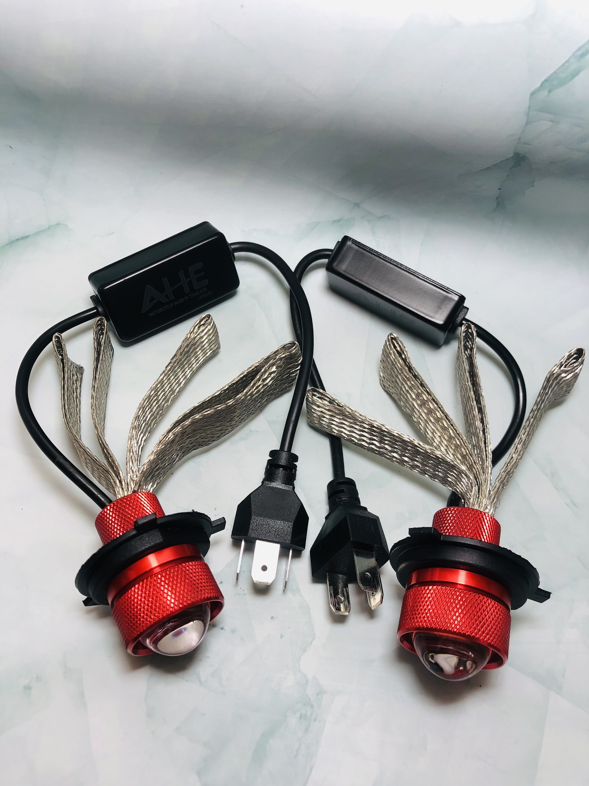 Đèn Pha Led Bi Cầu Mini Mẫu Ruby 2 Chế Độ Cos Vàng Pha Trắng