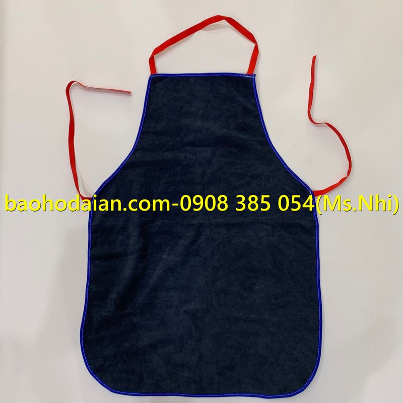 Tạp Dề Da Bò Dành Cho Thợ Hàn - Chống tia lửa, chịu nhiệt và chống nóng- Hình thật