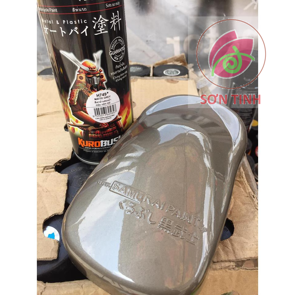 Sơn xịt Samurai màu Xám Mờ - H749 (400ml)