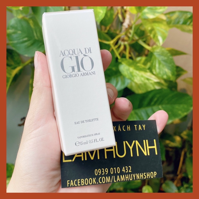 [ CHÍNH HÃNG] Nước hoa ACQUA DI GIÒ trắng 15ml