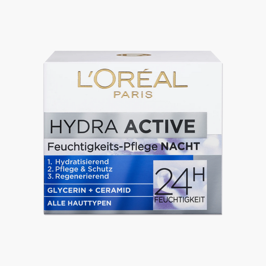 L'ORÉAL PARIS Kem dưỡng da ban đêm Hydra Active 3, 50 ml