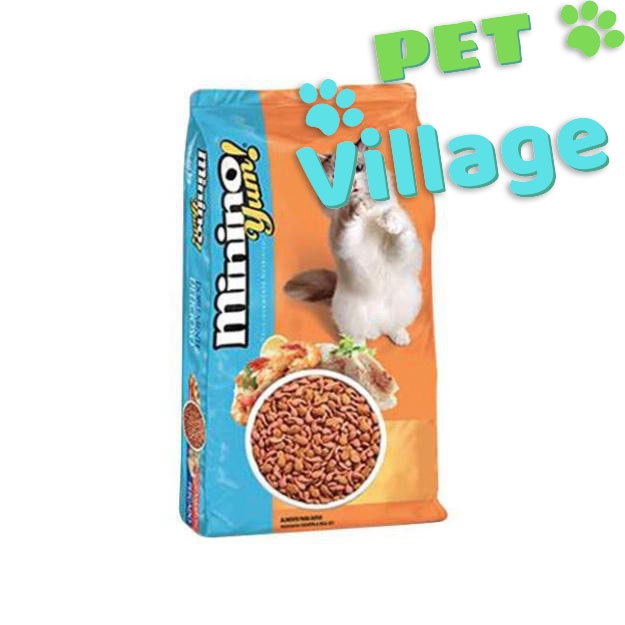HCM- (Bao lớn 15kg và 7kg)- Minino Thức ăn viên cao cấp cho mèo mọi lứa tuổi (bao 32 gói và bao 20 gói)